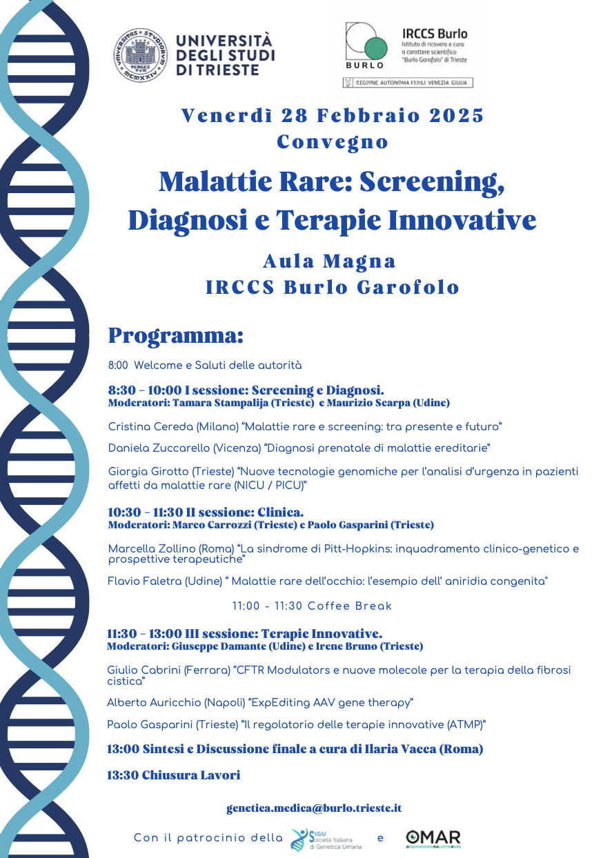 Malattie Rare: Screening, Diagnosi e Terapie Innovative